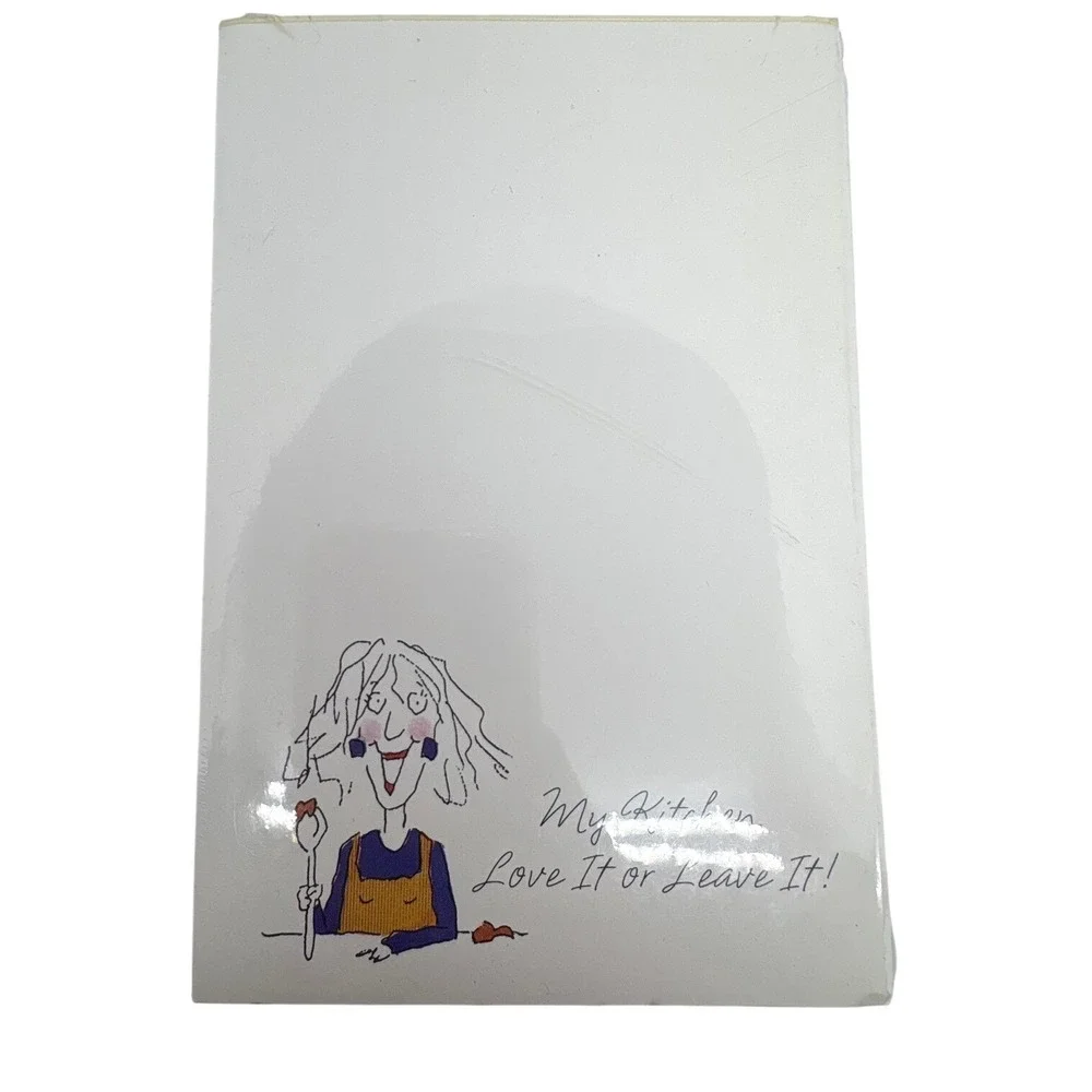 Vtg Hallmark Memo Pad My Kitchen Love It or Leave It 125 Sheets Sealed USA‎
